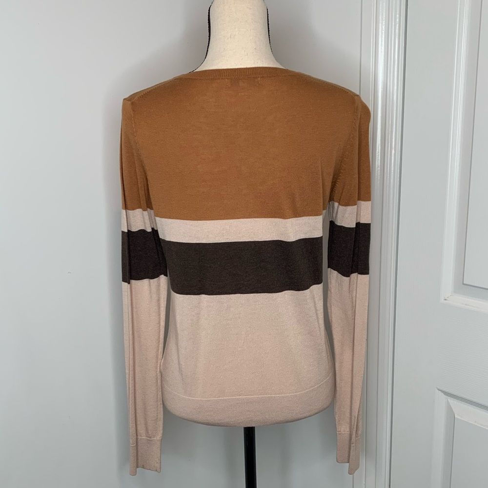 Gap Long Sleeve Snap Front Color Block Cardigan - image 2